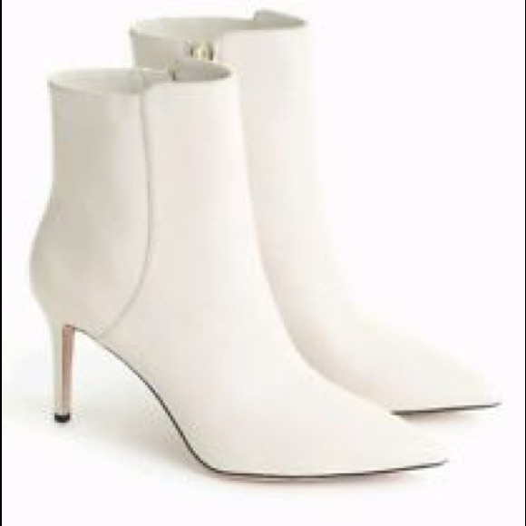 J. Crew Shoes - jcrew stiletto ankle boot in stone leather 10